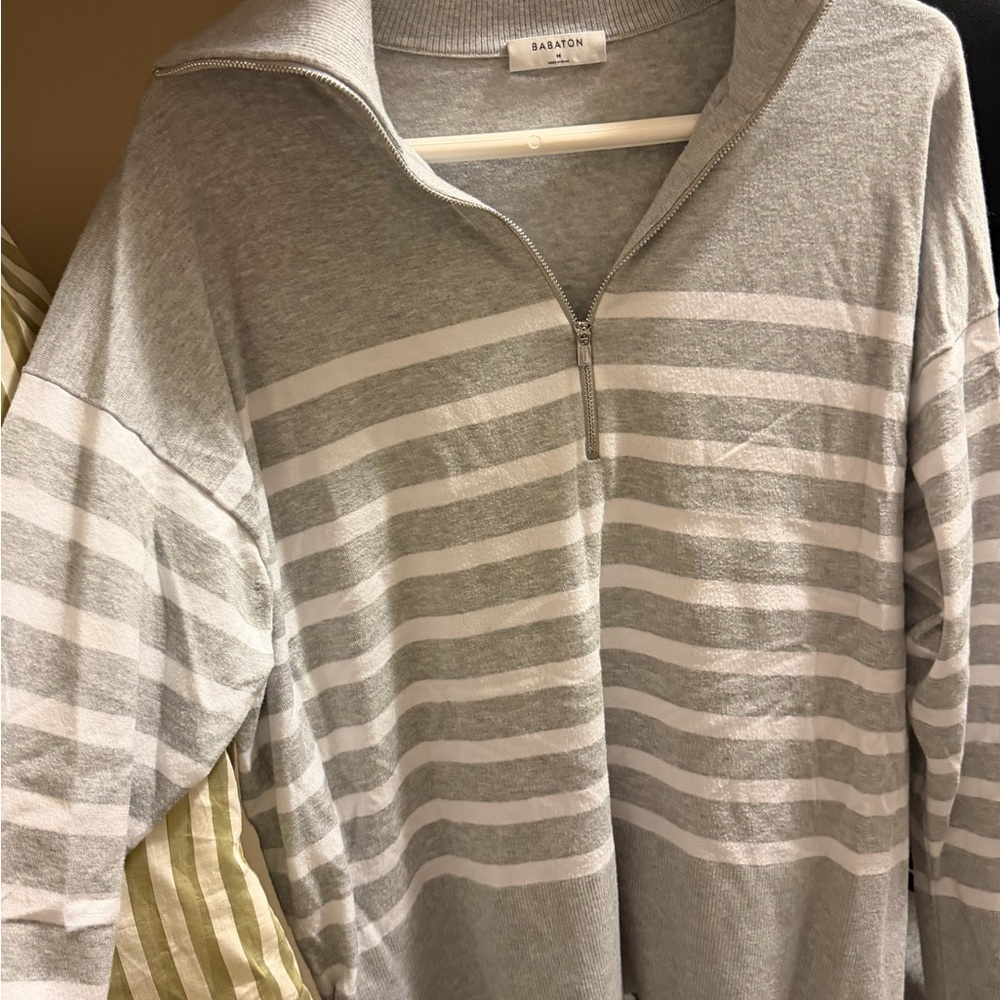 Babaton Light Gray Sweater